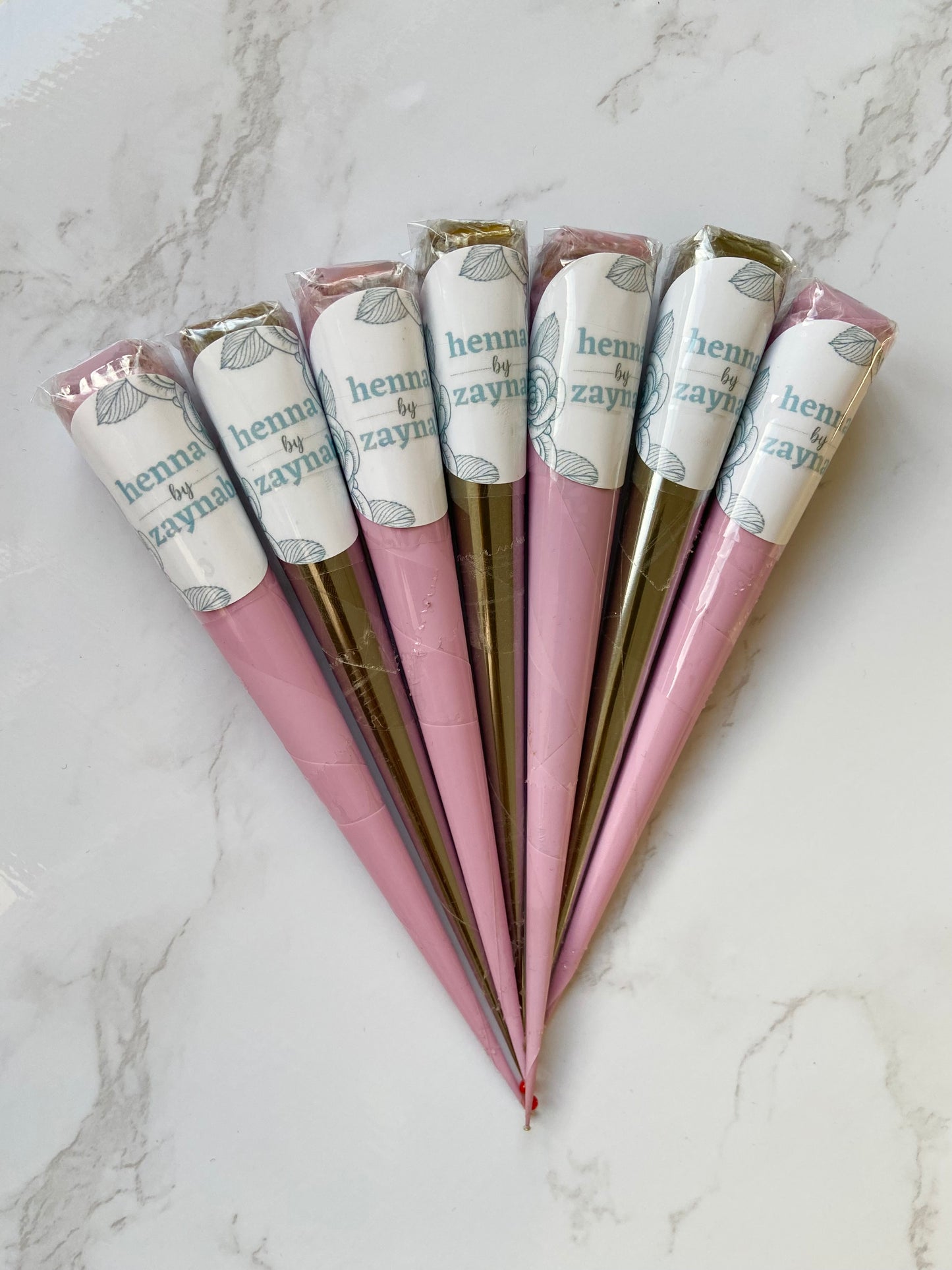 three henna cones (thick 0.5mm tip)